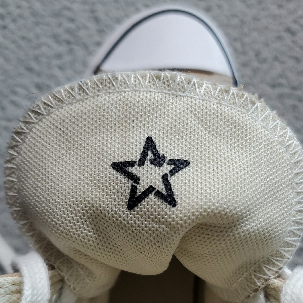 Converse Women's Beige High-Top Platform Sneakers with Chunky Tread Size 8.5 - Picture 12 of 13